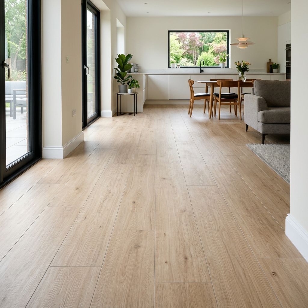 Before damaged worn flooring